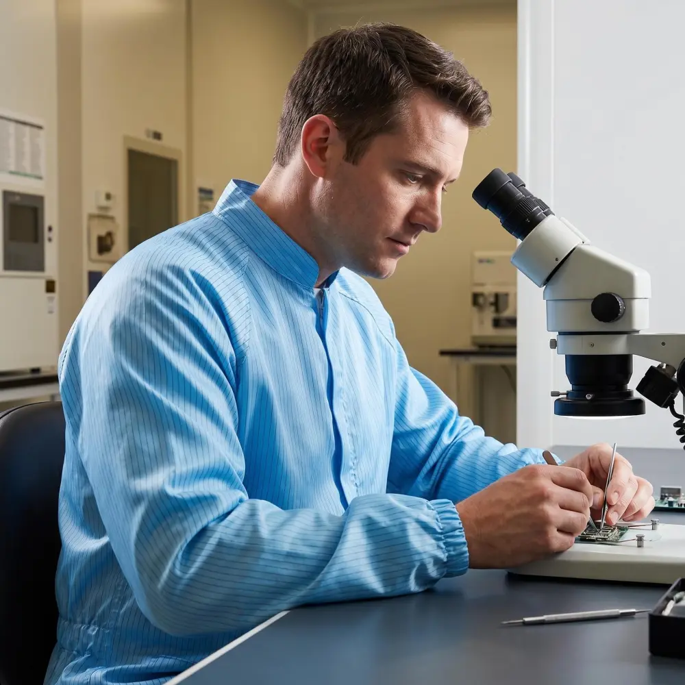 Carbon Stripe ESD Anti-static Fabric OEM manufacturer 1