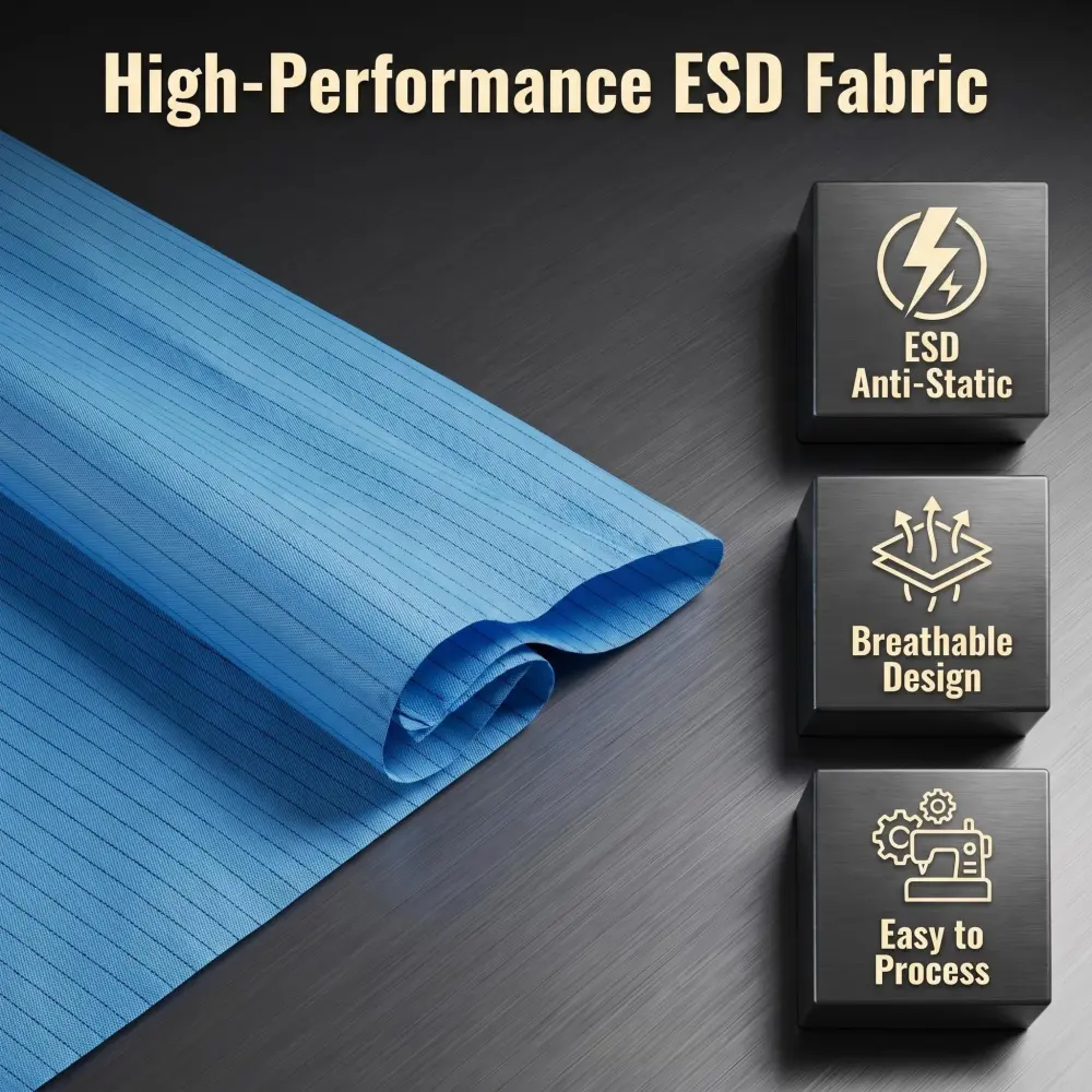 Carbon Stripe ESD Anti-static Fabric Specification 2