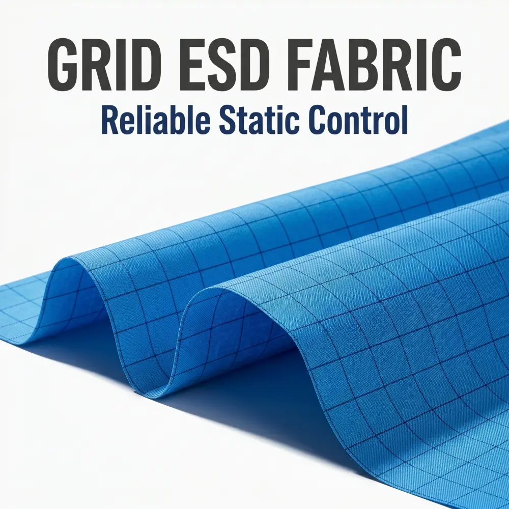 Carbon Grid ESD Anti-static Fabric