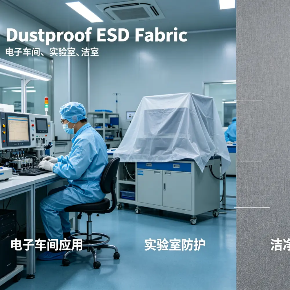Dustproof ESD Anti-static Fabric factory 3