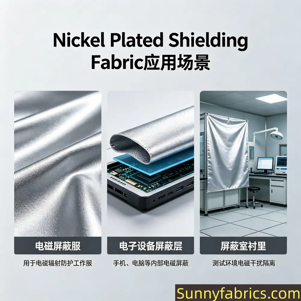 Nickel Plated Shielding Fabric china source manufacturer 1