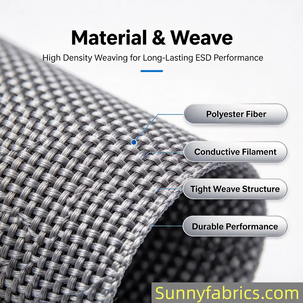 Anti Static Conductive Fabric Solutions OEM ODM Pa 23